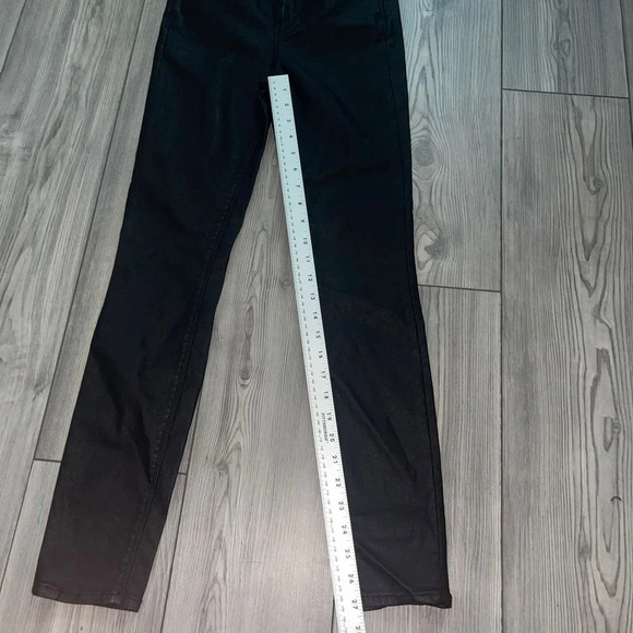 Anthropologie Unpublished Womens Skinny Jeans Size 26 Black Mid-Rise 5-Pocket - Picture 7 of 8